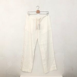 Island Importer Boys Size 14 Linen Pants in Ivory NWT